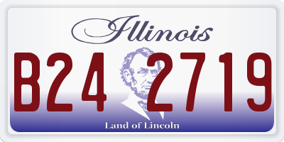 IL license plate B242719