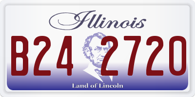 IL license plate B242720