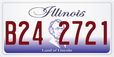 IL license plate B242721