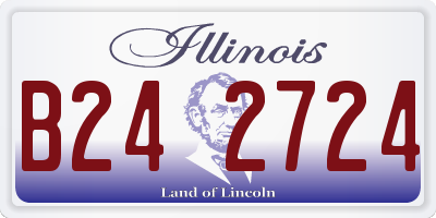 IL license plate B242724