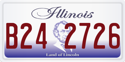 IL license plate B242726