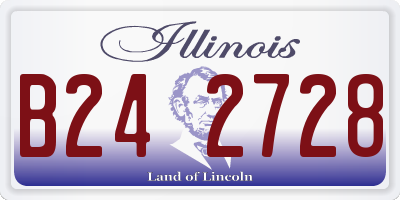 IL license plate B242728