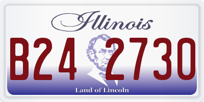 IL license plate B242730