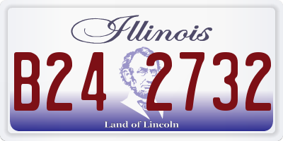 IL license plate B242732