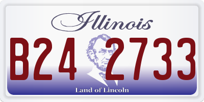 IL license plate B242733