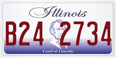 IL license plate B242734