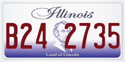IL license plate B242735