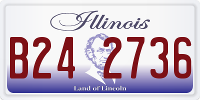 IL license plate B242736