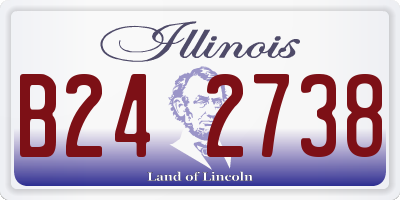 IL license plate B242738