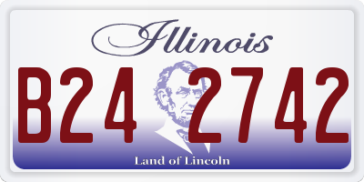 IL license plate B242742