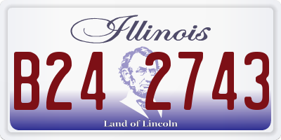 IL license plate B242743
