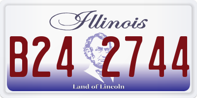 IL license plate B242744
