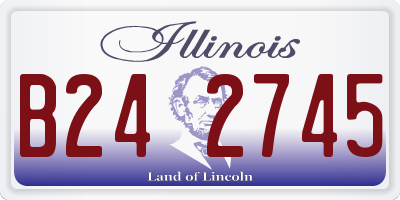 IL license plate B242745