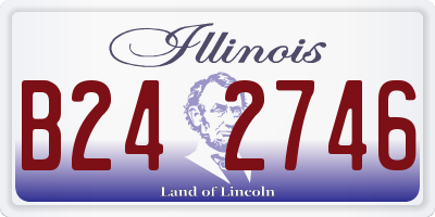 IL license plate B242746