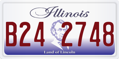 IL license plate B242748