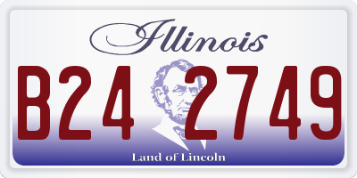 IL license plate B242749