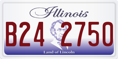 IL license plate B242750