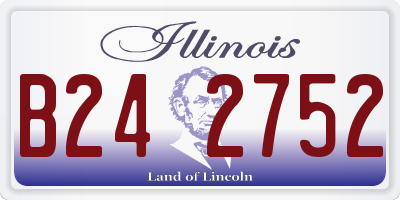 IL license plate B242752