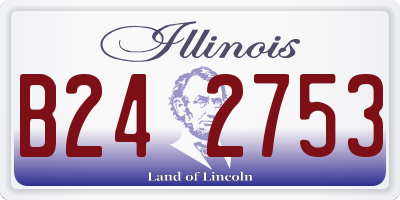 IL license plate B242753