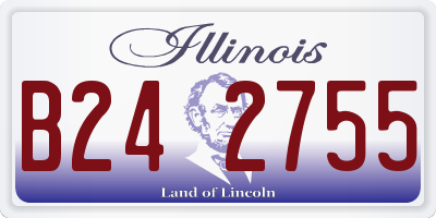 IL license plate B242755