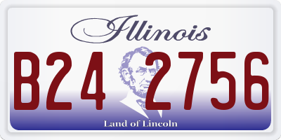 IL license plate B242756