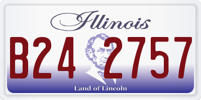 IL license plate B242757