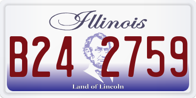 IL license plate B242759