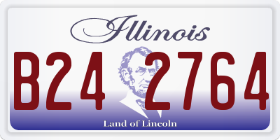 IL license plate B242764