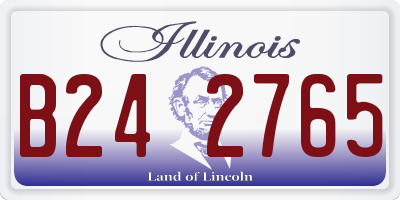 IL license plate B242765