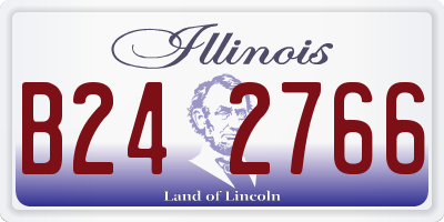 IL license plate B242766