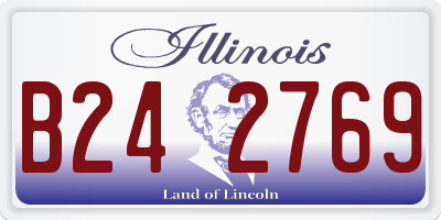 IL license plate B242769