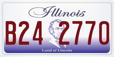 IL license plate B242770