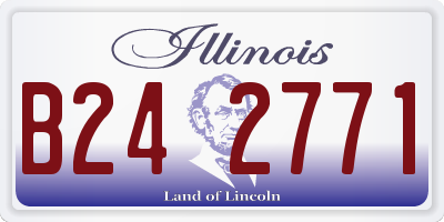 IL license plate B242771