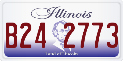 IL license plate B242773