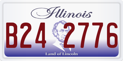 IL license plate B242776
