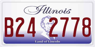 IL license plate B242778