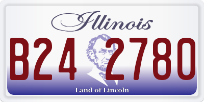 IL license plate B242780
