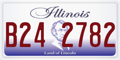 IL license plate B242782