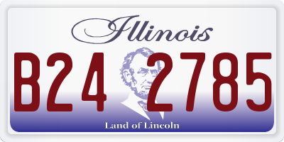 IL license plate B242785