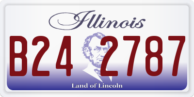IL license plate B242787