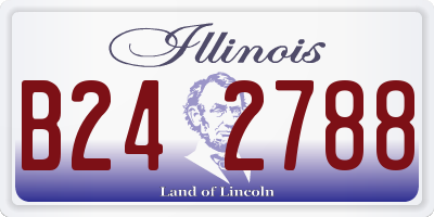 IL license plate B242788