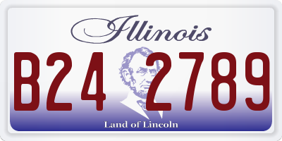 IL license plate B242789