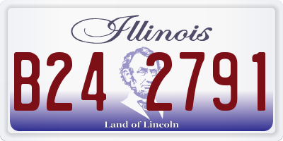 IL license plate B242791