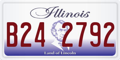 IL license plate B242792