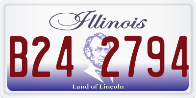 IL license plate B242794