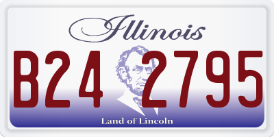IL license plate B242795