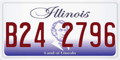 IL license plate B242796