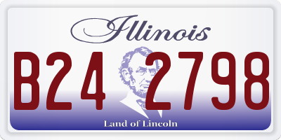 IL license plate B242798