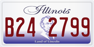 IL license plate B242799