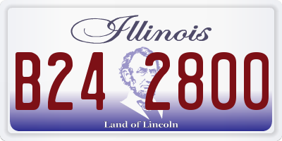 IL license plate B242800